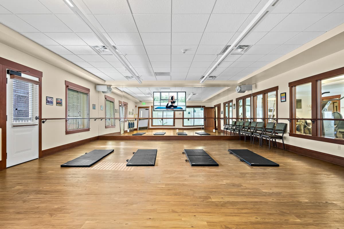 University Retirement Community workout space
